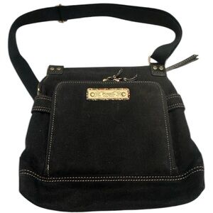 Fossil Long Live Vintage 1953 Black Denim Crossbody